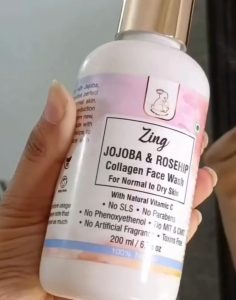 Zing Collagen Jojoba Face Wash | Normal to Dry Skin | Pregnancy & Breastfeeding Safe photo review