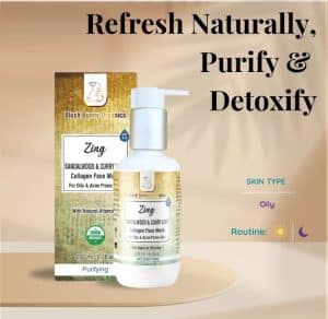 BBO Zing Collagen Sandalwood Face wash for Oily & Combination Skin (200ml) | Pregnancy & Breastfeeding Safe photo review