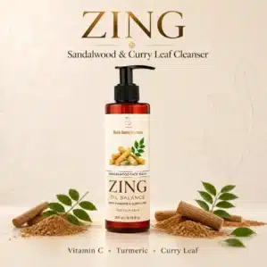 BBO Zing Collagen Sandalwood Face wash for Oily & Combination Skin (200ml) | Pregnancy & Breastfeeding Safe