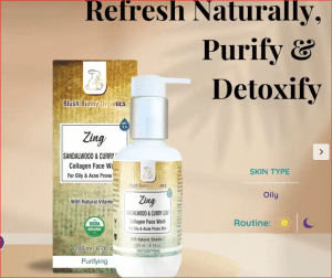BBO Zing Collagen Sandalwood Face wash for Oily & Combination Skin (200ml) | Pregnancy & Breastfeeding Safe photo review