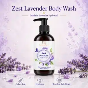 Zest Lavender Body Wash For Soft & Subtle Skin | Made in Lavender Hydrosol - 250 ml