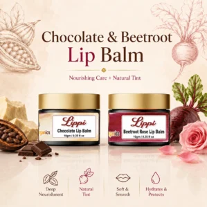 Nourishing & Tinted Lip Care Combo: Beetroot Lip Balm & Chocolate Lip Balm